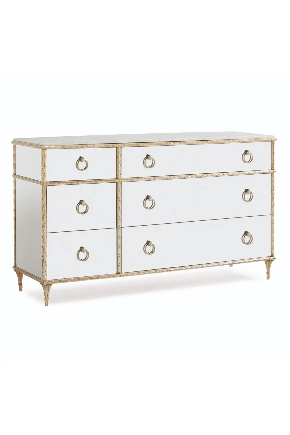 Vintage Style White Dresser | Caracole Double